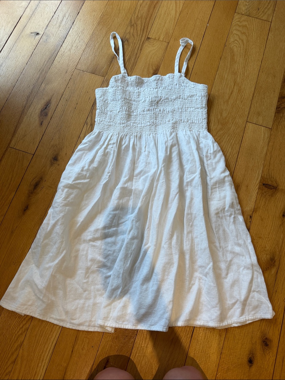Universal Thread White Smocked Mini Sundress - Size Small - C1-319